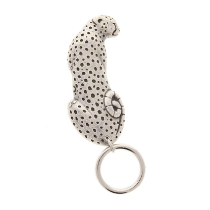Jaguar Cheetah Cat Readers Eyeglass Holder or Badge Clip, easy magnetic clasp, Antique Silver or Antique Gold, Made in USA, each