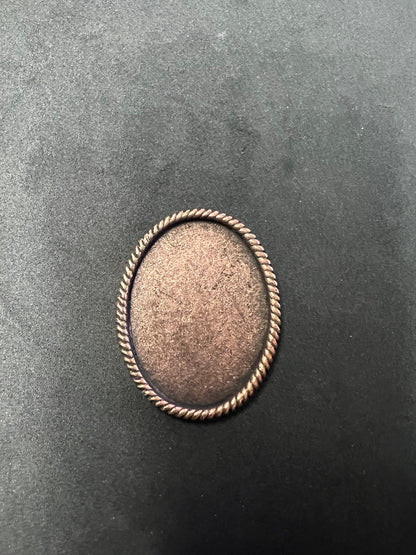 Bolo base, 30mm x 39mm ,  Bolo Bezel Base for adding your own art J441  Pack of 3