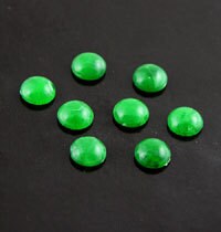 6mm Italian Malachite Marble Green Lucite, 100 Cabochons