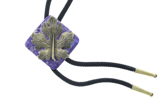 Leaf  Bolo , Black or Red 36" cord, made in USA, Each