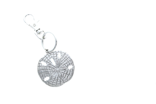 San Dollar Key Chain, 1.75" sand dollar, ea