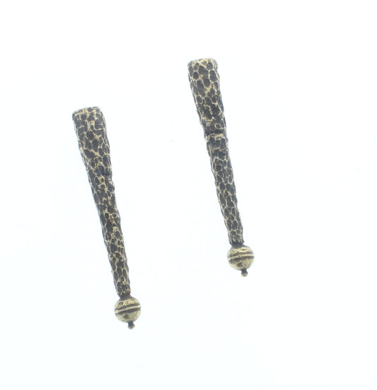 Bolo tip, zinc cast and plated antique gold, antique silver, pack of 2
