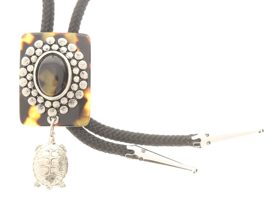 Tortoise , FAUX ,  made in Italy  with Turtle charm, Ea