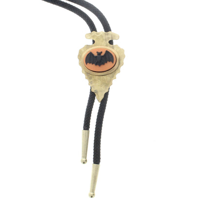 Halloween Bolo tie ,  Choose Black, Red or Olive 36" Cord, made in USA, Each