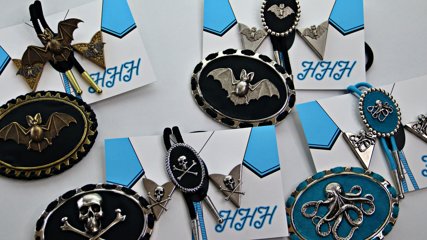 Octopus Bolo, Collar Tip, Buckle set,  one set