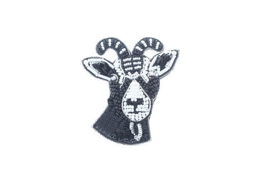 Goat pin , 2.25  tall x 2.25 W , " pin, use on bags, purses or jackets