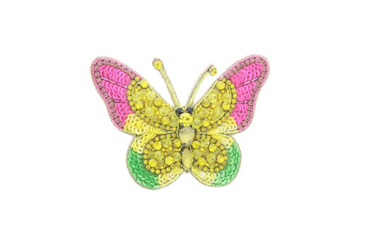 Butterfly  , 3"  tall x 2.25 , " pin, use on bags, purses or jackets