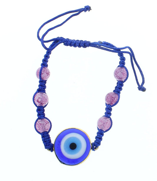 Evil eye Bracelet, adjustable cord , sold by each