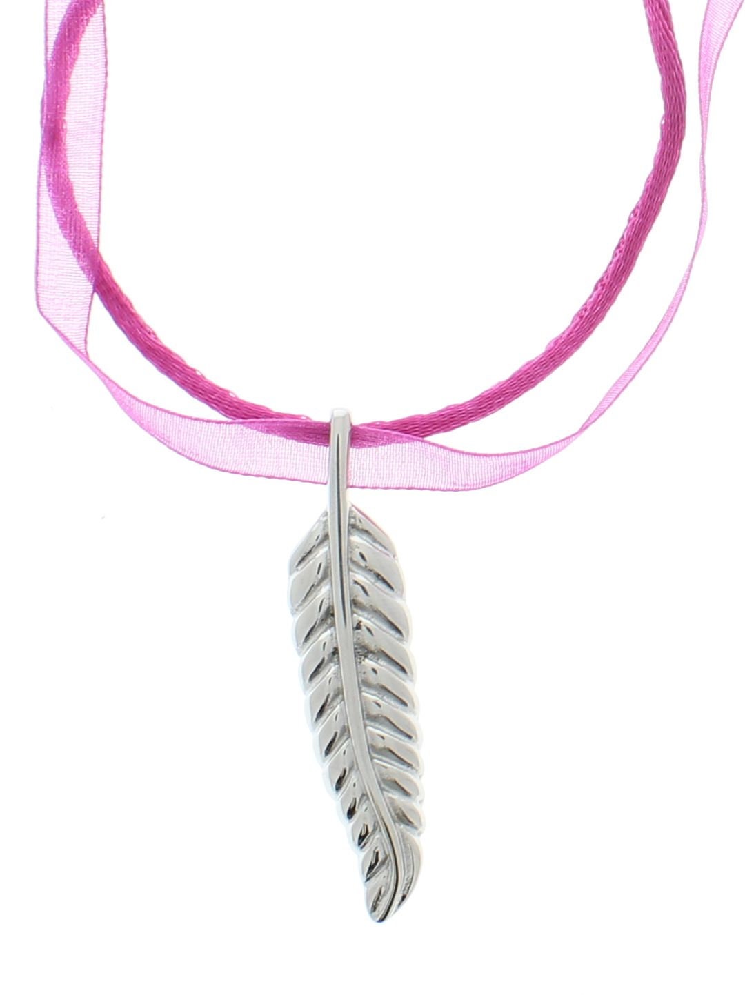 stainless steel leaf Necklace 18" adjustable length, sold by ea