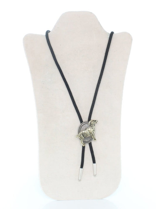 Goat Bolo tie , 2" goat,  nylon cord, silver tips each