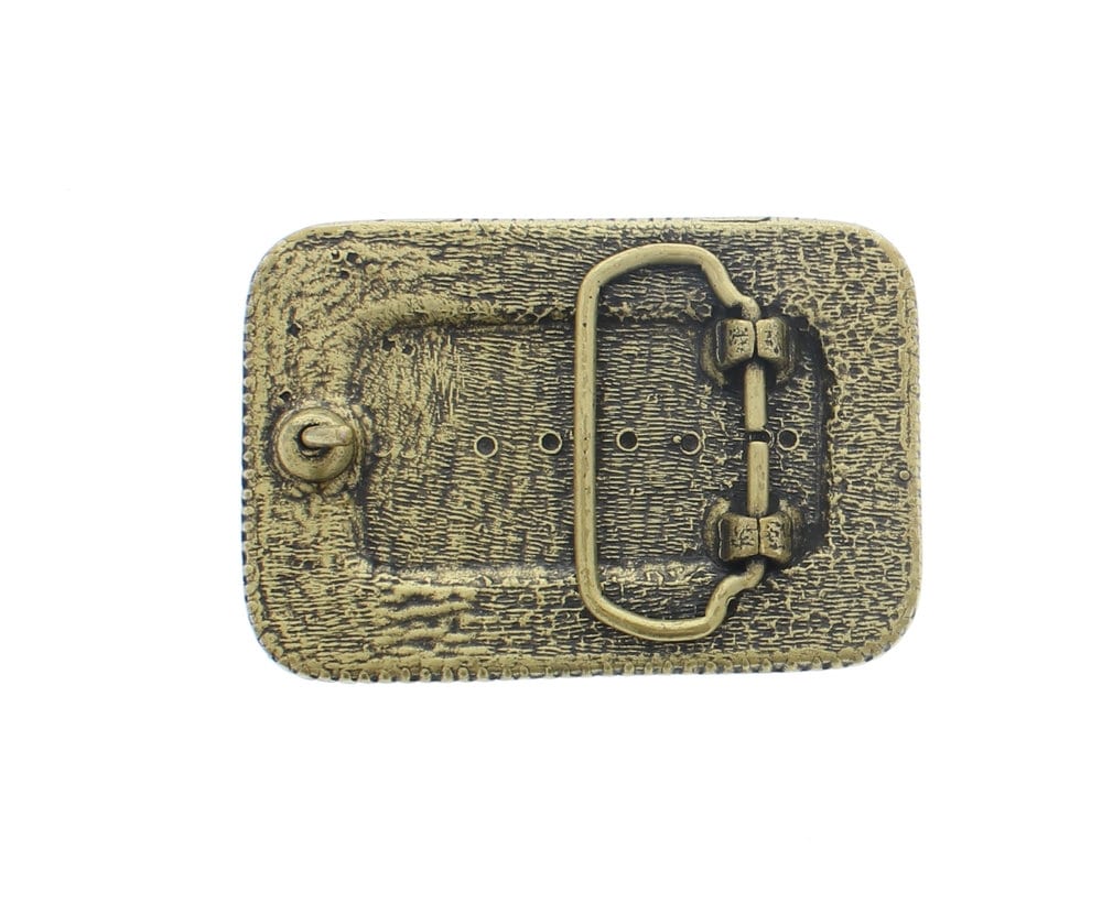 bull belt buckle  3.25 length  , made in USA