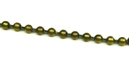 3mm Ball Chain, 10' spool, Beaded Chain, antique silver, antique gold or rustic black, 1 spool of 10 feet