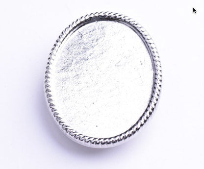 Bolo base, 30mm x 39mm ,  Bolo Bezel Base for adding your own art J441  Pack of 3