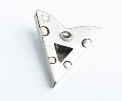 Turquoise Collar Tips, faux turquoise set in antique silver, Made in USA, 1 pair