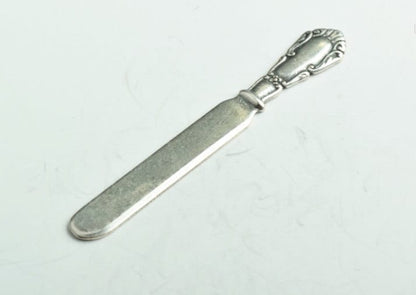 Cutlery Chef Knife Charm, antique gold or antique silver, USA made, Pack of 2