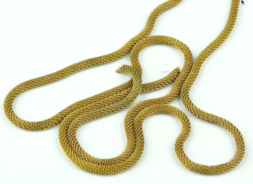 Snake Chain, Brass, 3mm natural brass 4 foot per sale