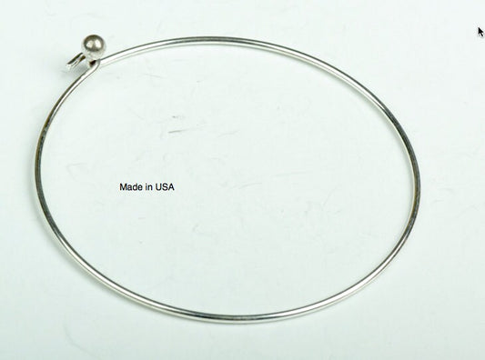 6 Wire Bangles, Choose from silver, silver or gold tone, Made in USA   PACK/6