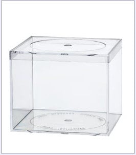 3.5" Food Safe PBA Free Plastic Cube Box with Lid. Candy Packaging, Bead Charm Organizer Organization, FREE Shipping, pack of 10 each