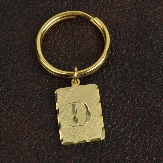 Keychain Initial Gold plated, sold by Initial  23mm x 17mm 1 each