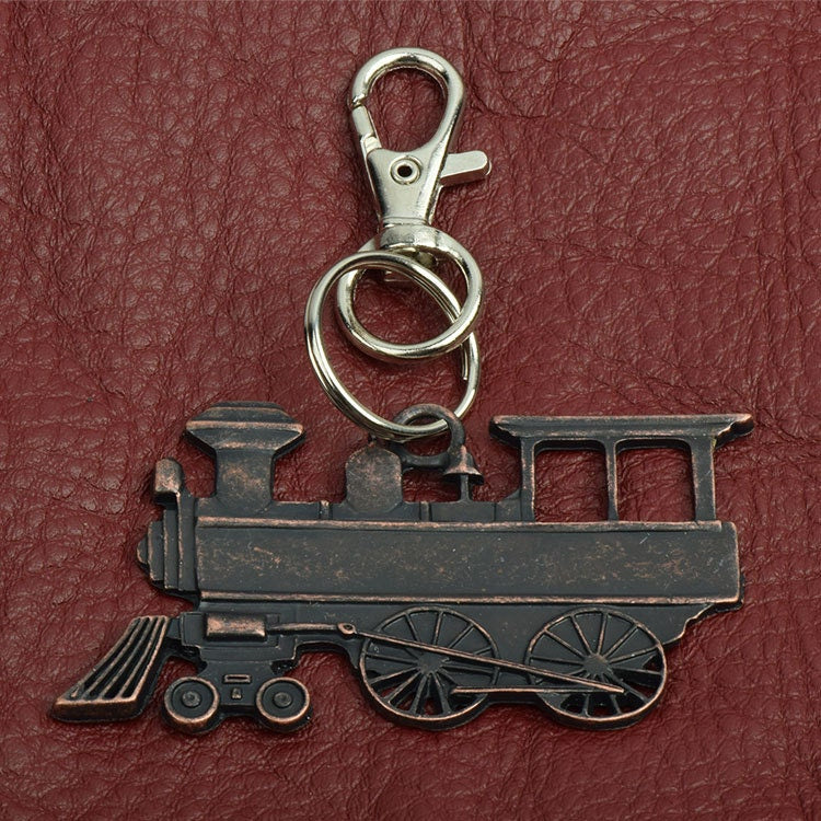 Steam Engine   Keychain,  zinc cast and plated, each