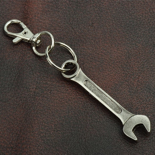 Wrench Keychain,  zinc cast and plated, each