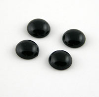 6mm Round Onyx Acrylic Cabochon, pk/20
