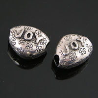 Joy Inspiration Nugget Bead, Antique Pewter, ea