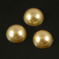 11mm Light Mauve/Fuchsia Pearl Finish Acrylic Flatback, pk/6
