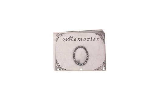 Classic Silver Finish Memories Album w/3 holes, pk/6, 48x38mm 05095CS/6