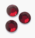 Swarovski 3mm Round Faceted Austrian Crystal, Siam, pkg/24