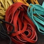 Sueded Leather Lace Cord, 18' Feet, Red, Pack of 6