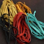 Sueded Leather Lace Cord, 18' Feet, 6 Color Leather Mix, Pack of 6