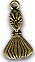 15mm Perfume Bottle Charm, Classic Silver, pack of 6