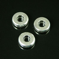 7mm Metal Ring Spacer Bead, 3mm hole, Package of 24