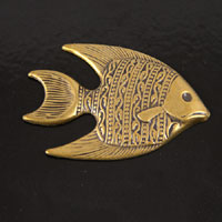 42.5x29mm Vintage Brass Finish LG FISH, RIGHt EA