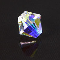 Swarovski Crystal 10mm Bicone Beads, Crystal AB EA