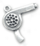 Burnished Gold Hair Dryer Charm, EAch