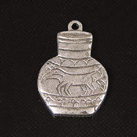 16x10mm Ancient Water Pot, Antiqued Silver, pk/6