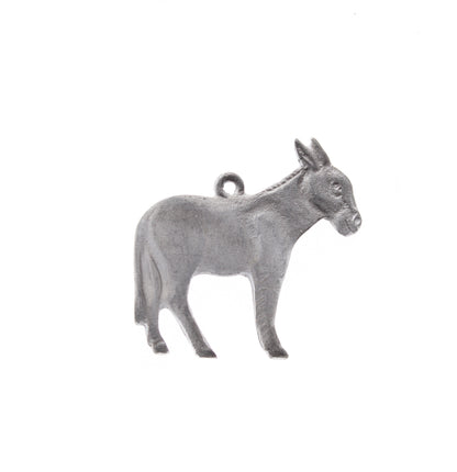 Donkey Charm, 39mm long with ring, zinc casting, sold 2 each 05724AS