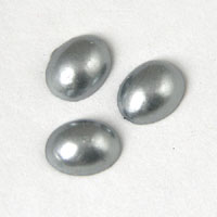 8x6mm Oval Black Pearl Acrylic Cabochon, pk/24