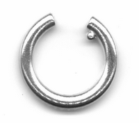 34mm Hoop Earrings, 3/4 Loop for Charms, antique silver, pack of 2