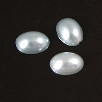 8x6mm Light Sapphire Pearl Acrylic Stone, pk/24