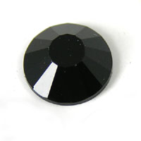 6mm Jet Round Faceted  Swarovski Austrian Crystal, pack of 12