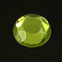 11mm Faceted Acrylic Stones, Jonquil AB, pk/6