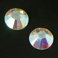 8mm Round Faceted Austrian Crystal, Crystal AB,- EA