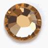 6mm Round Faceted Austrian Crystal, Light Color Topaz, pk/12