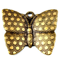 16x14mm 3-D Vintage Brass Butterfly Stamping, pack of 6