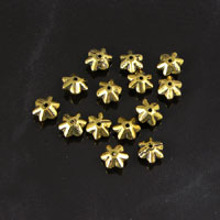 6x4mm Star Beads, Vintage Brass, strand
