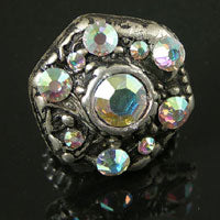 Nobility Swarovski Crystal Hexagon Ring