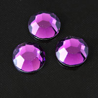 8mm Dark Amethyst Round Faceted Austrian Crystal, ea